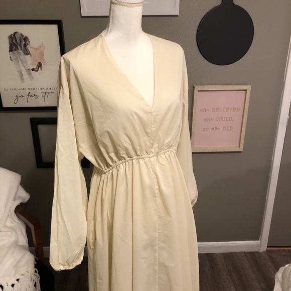 TEXTILE Elizabeth & James Beige Maxi Dress NEW - Picture 14 of 15